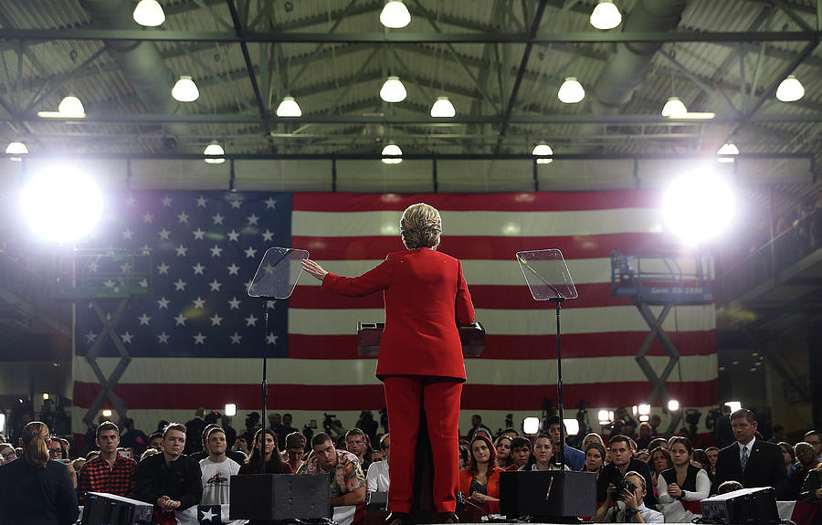 Hillary Clinton Photograph - Hillary Clinton Campaigns In Ohio Ahead by Justin Sullivan