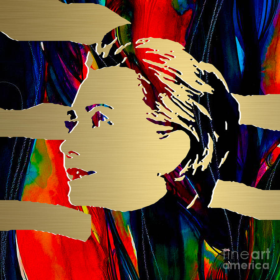 Hillary Clinton Gold Series Mixed Media by Marvin Blaine
