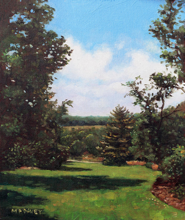 Hillier Gardens Grass and Trees Painting by Martin Davey