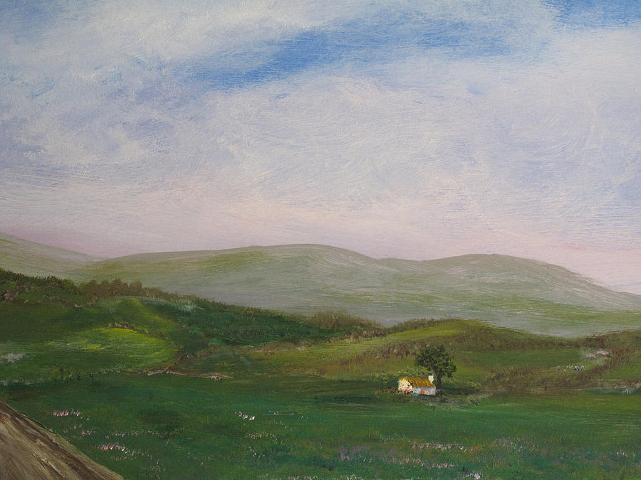 Hills of Ireland Painting by Barbara McDevitt