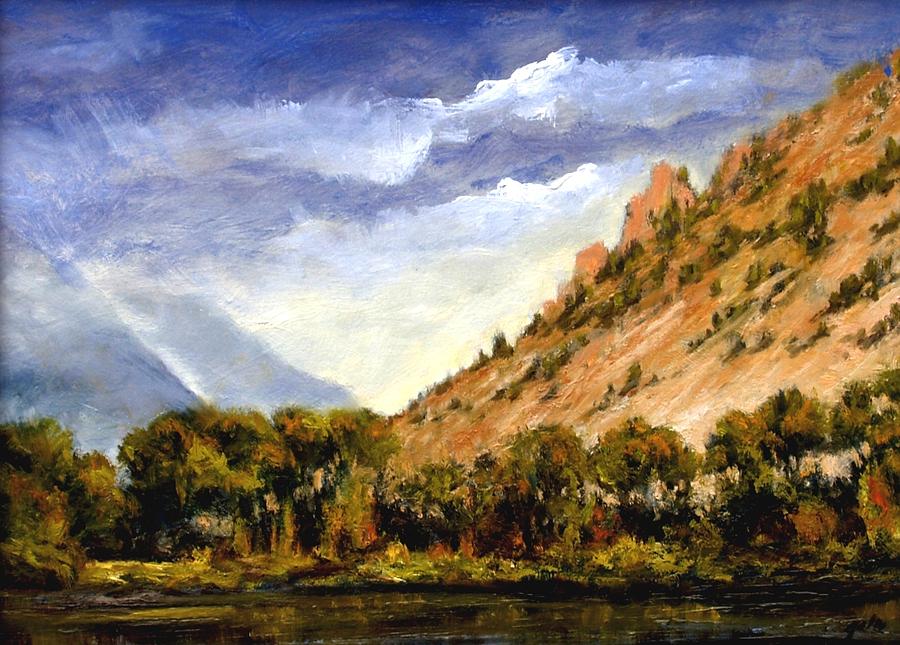 Landscape Painting - Hills of Jackson Wyoming by Jim Gola