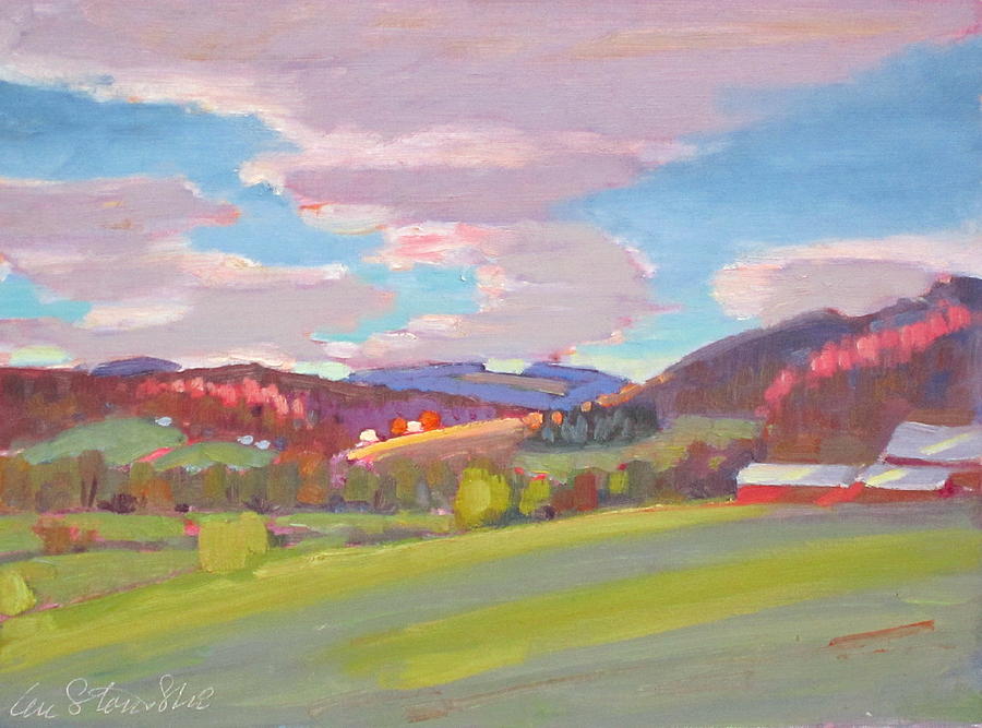 Hills of Upstate New York Painting by Len Stomski
