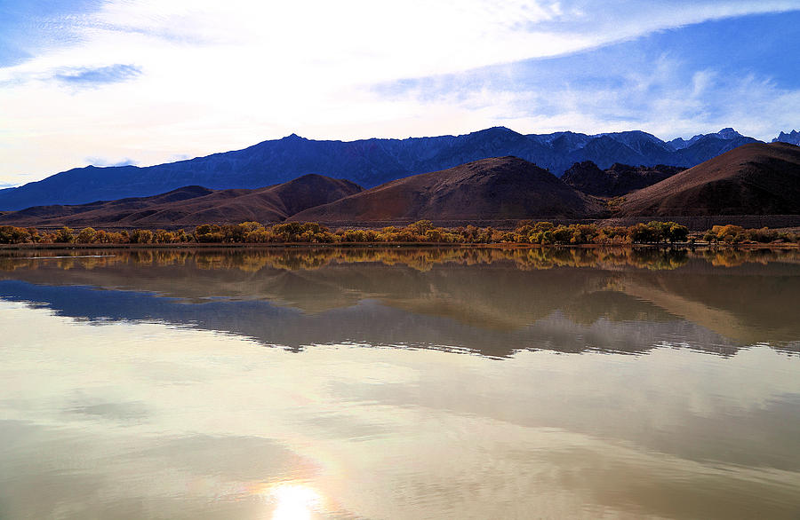 Hills reflection In Diaz Lake  Photograph by Viktor Savchenko