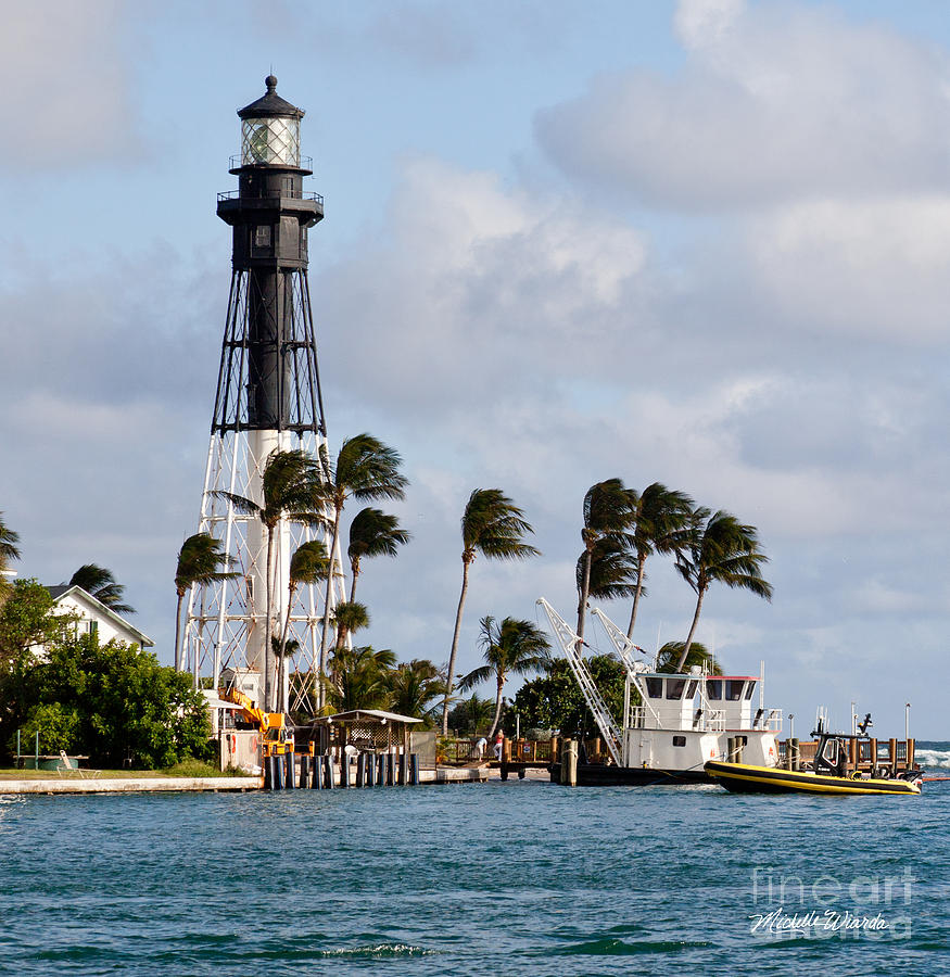 Lighthouse Photograph - Hillsboro Inlet Lighthouse by Michelle Constantine