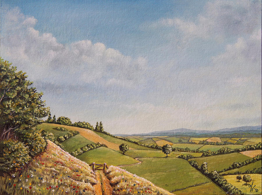 Hillside Delight Painting by Arie Van der Wijst