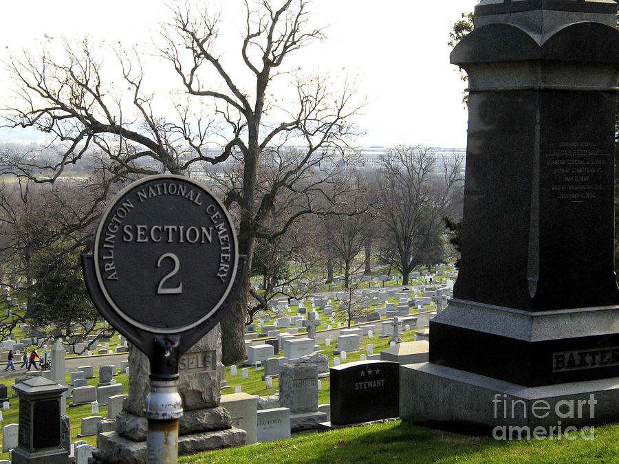 Hillside Graves at Arlington National Cemetery Photograph by William Kuta