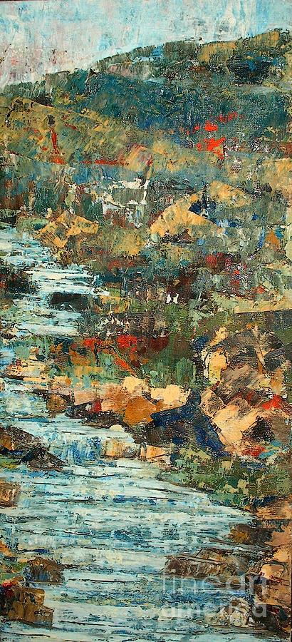 Hilly Stream - SOLD Painting by Judith Espinoza