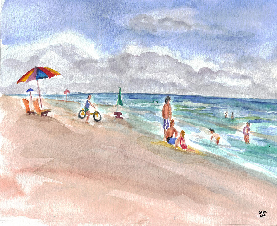 Hilton Beach Play Painting by Clara Sue Beym