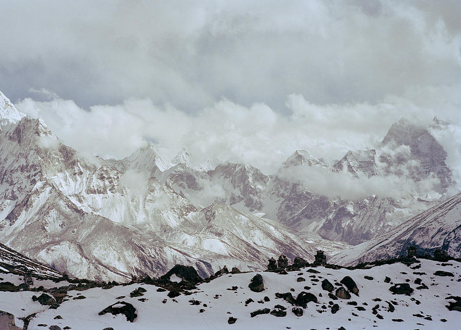Himalayan Sherpa Memorial Nepal Photograph by Shaun Higson