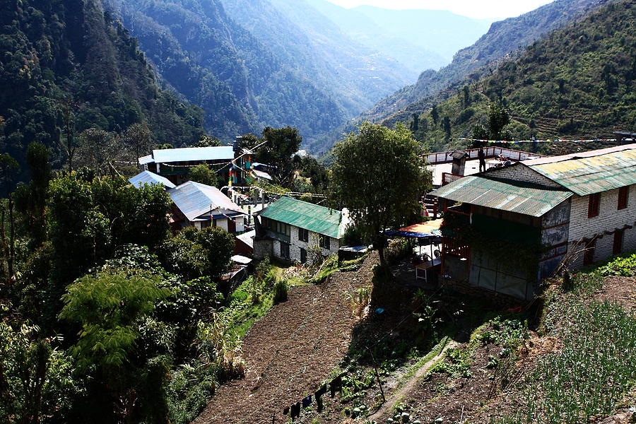 Himalayan Village - Nepal Photograph by Aidan Moran