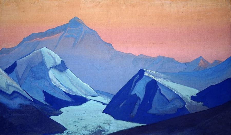 Nicholas Roerich Painting - Himalayas - Everest by Nicholas Roerich