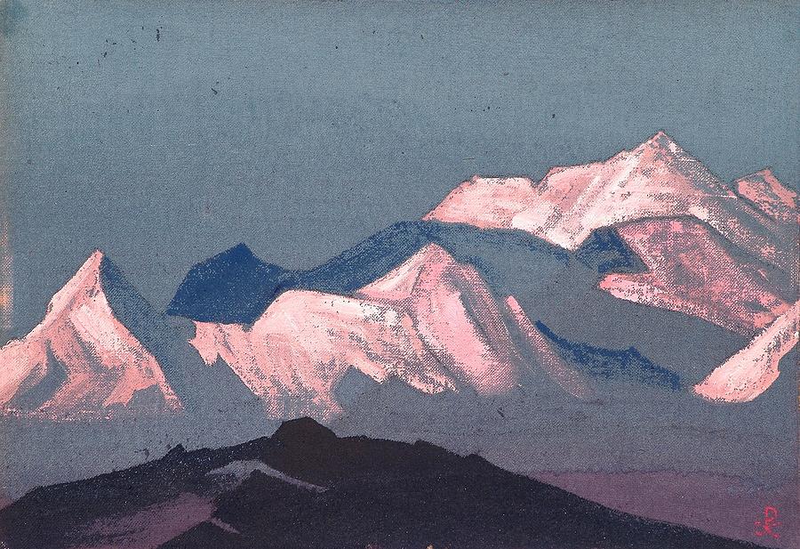 Himalayas - sketch Painting by Nicholas Roerich - Fine Art America