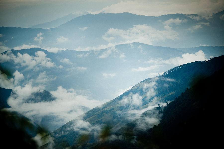 Himalayas Mountain With Clouds Panaramic Photograph by Raimond Klavins ...