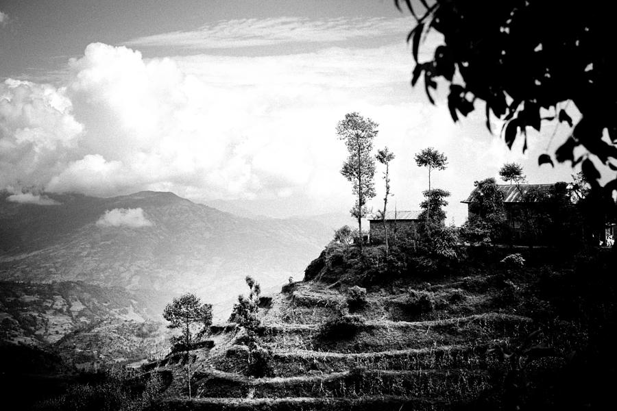 Himalayas Terrace Raimond Klavins Fotografika.lv silhouette Photograph by Raimond Klavins