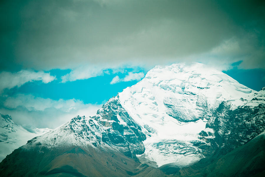 Himalyas range closeup view from Tibet Photograph by Raimond Klavins