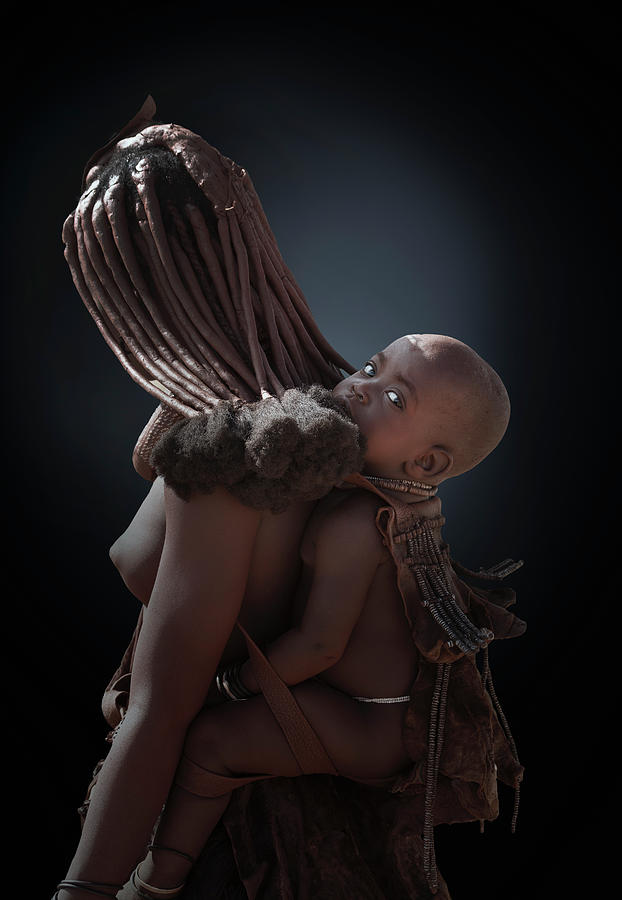 Himba Mother With Her Little Child Photograph by Buena Vista Images