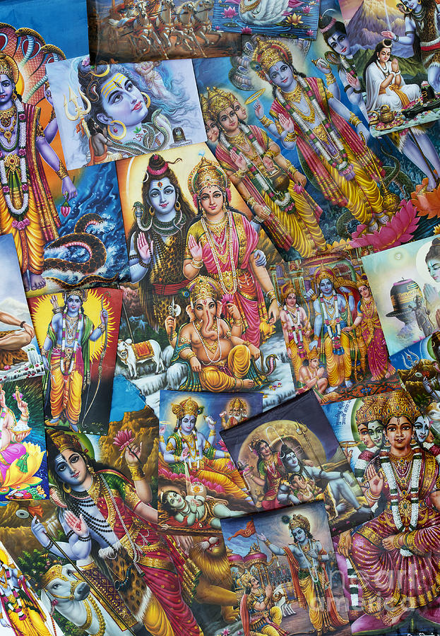 Hindu Deity Posters Photograph by Tim Gainey