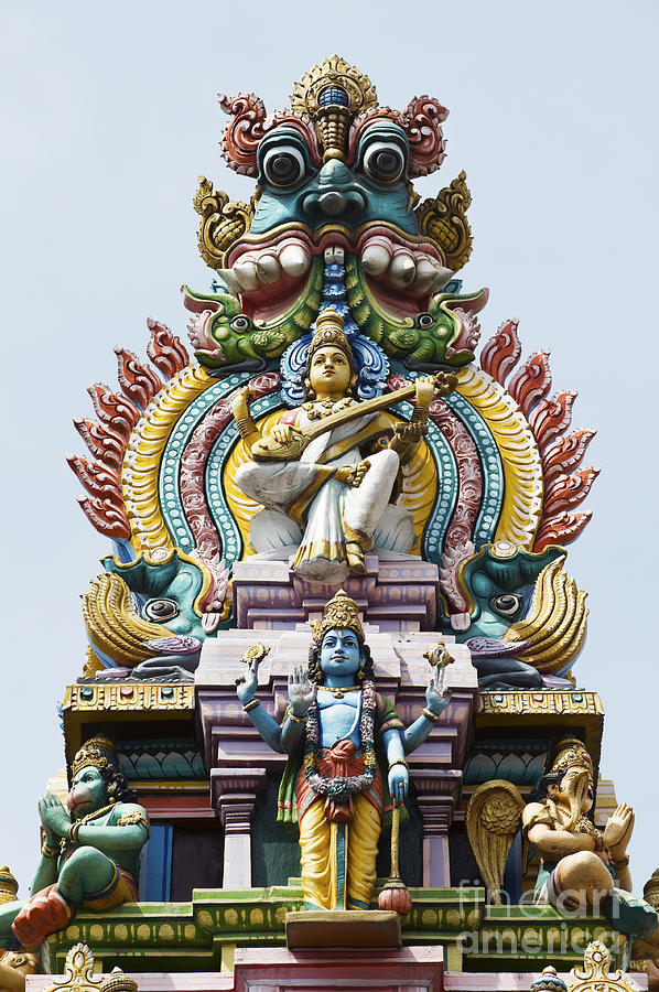Hindu Temple Gopuram India Photograph by Tim Gainey
