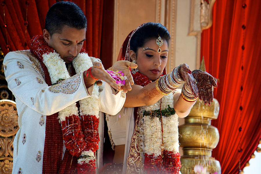 Hindu Wedding blessings Photograph by Scotty Robson Photography