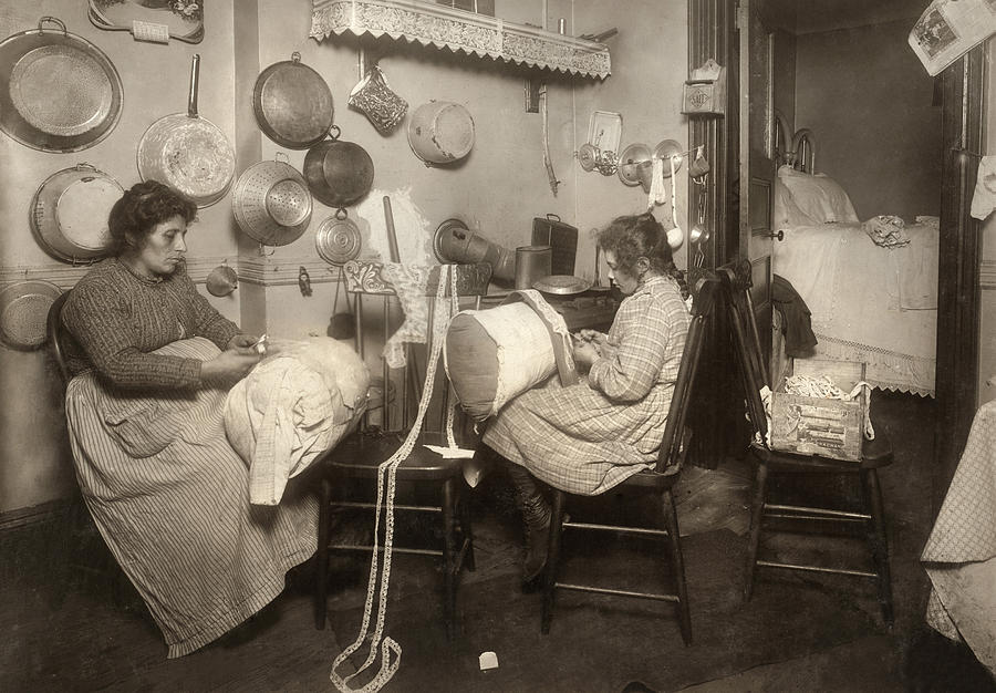 Hine Home Industry, 1911 Photograph by Granger