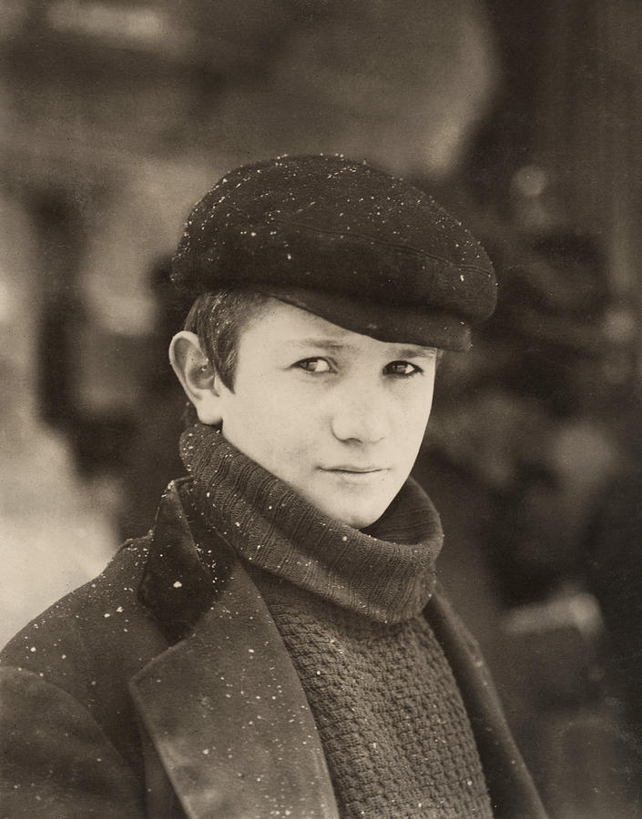 Hine Newsboy, 1910 Photograph by Granger