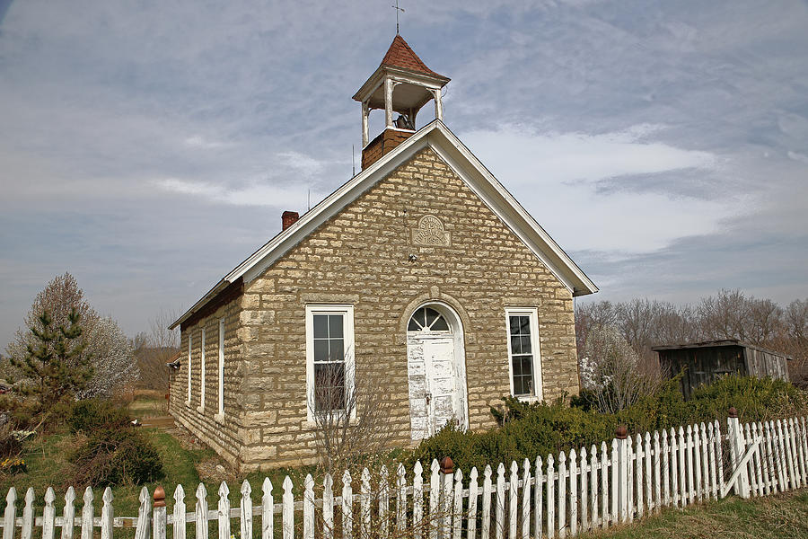 Hinerville Schoolhouse Photograph by Lynn Sprowl