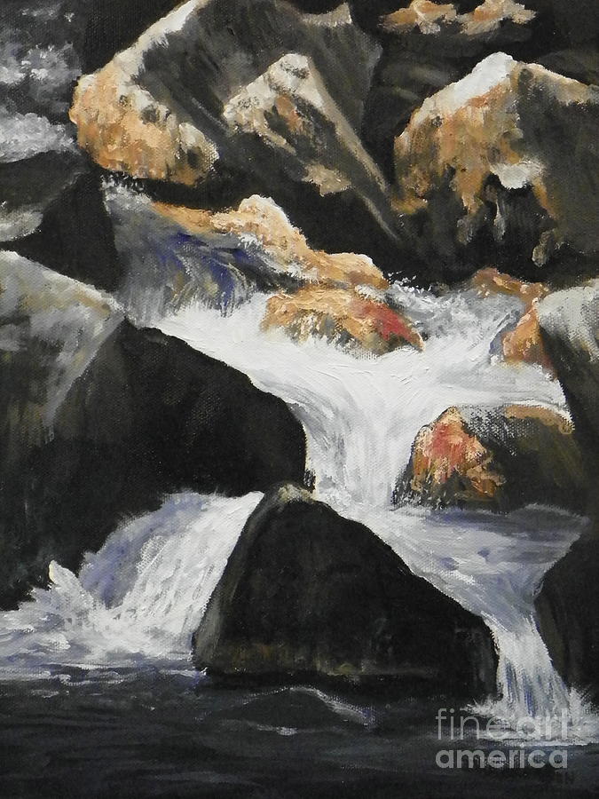 Hinsen River Painting by David Ackerson