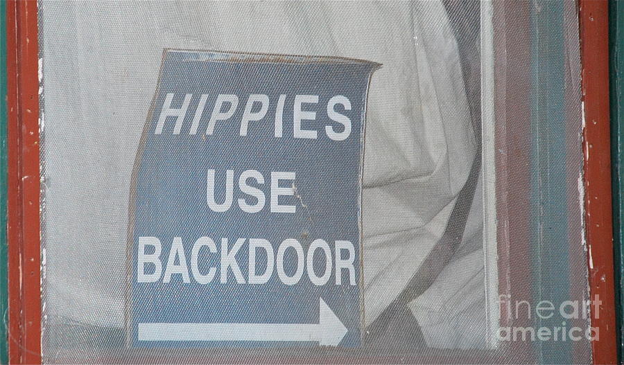 Hippies Use Backdoor Photograph by Amy Fearn