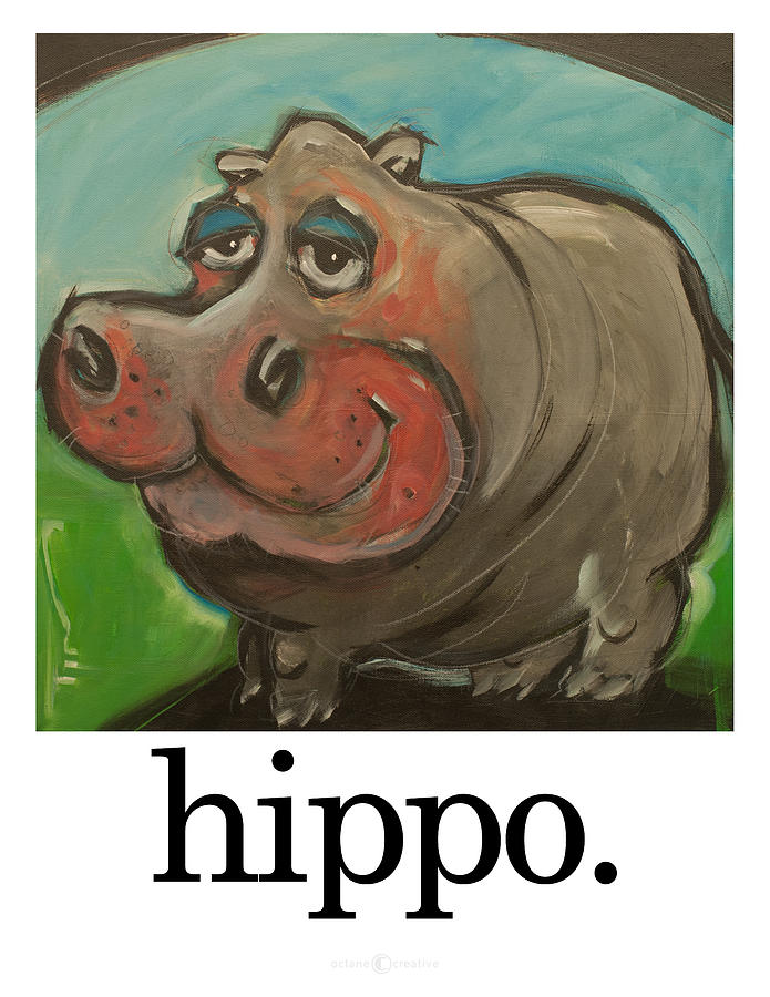 Hippo Painting by Tim Nyberg