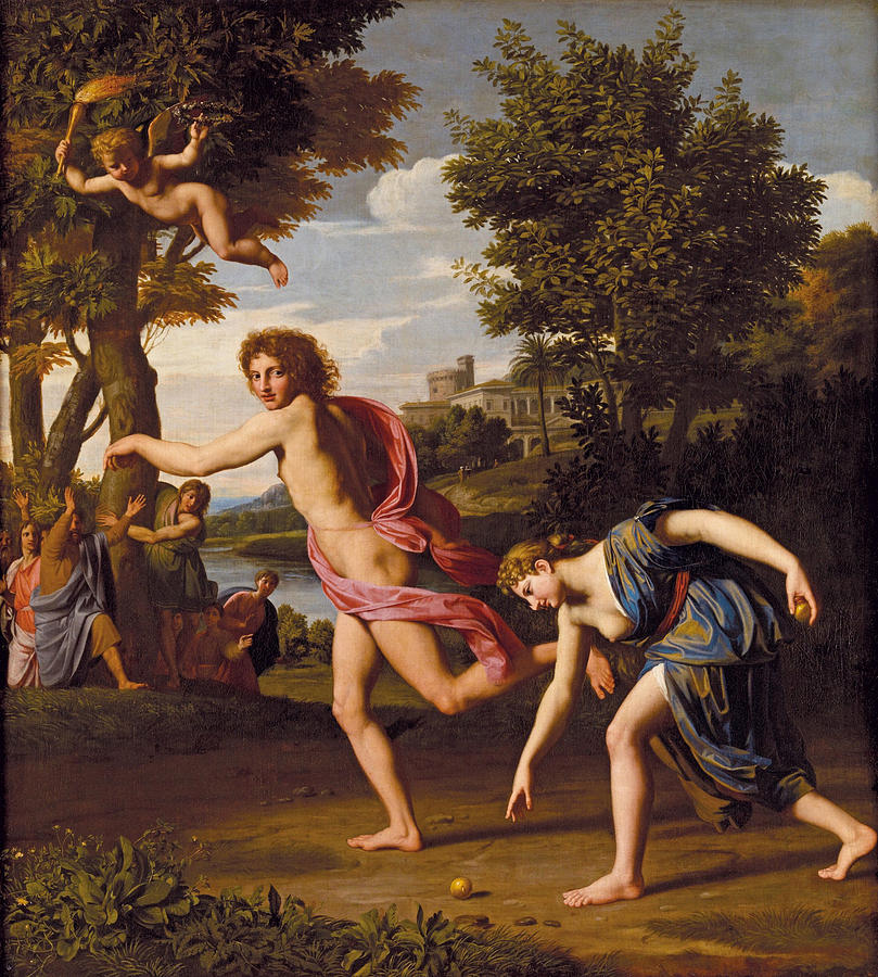 Hippomenes and Atalanta Painting by Nicolas Colombel