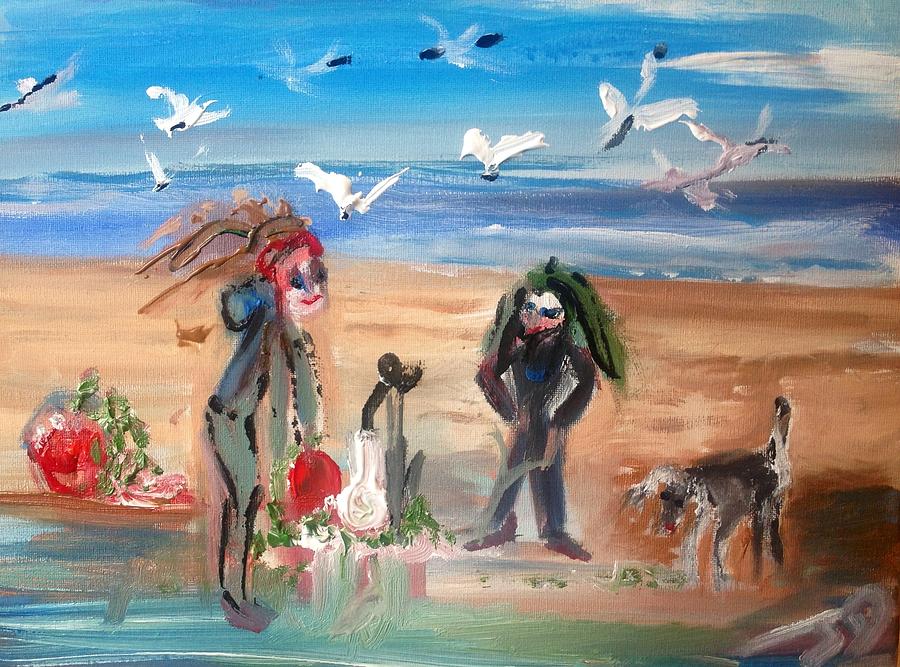Hippy holiday Painting by Judith Desrosiers