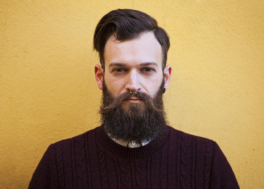 Hipster man with beard Photograph by Nphotos