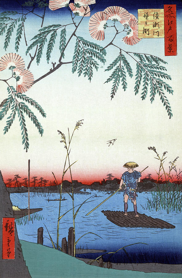 Hiroshige Painting - Hiroshige Ayase River, 1857 by Granger