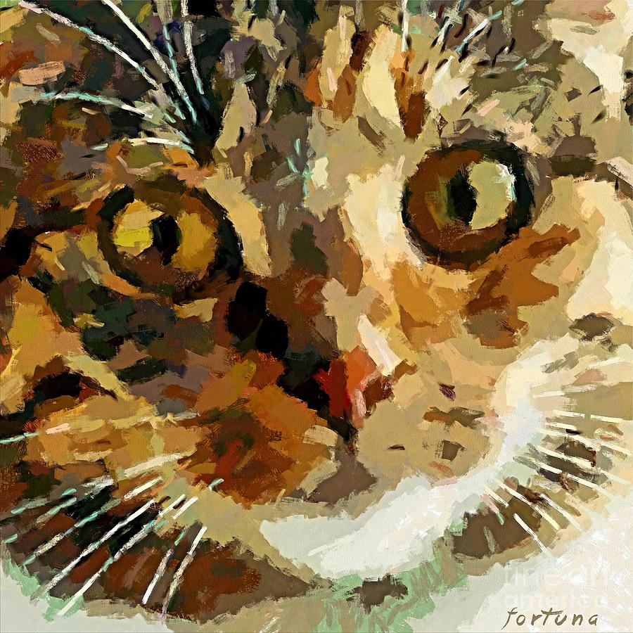 Impressionism Painting - His Eyes by Dragica  Micki Fortuna