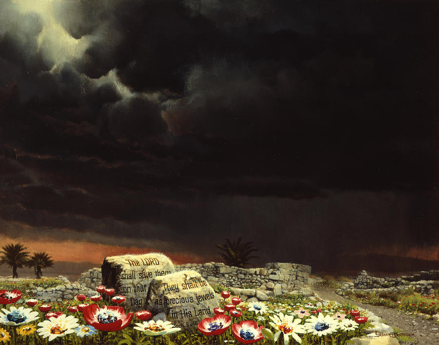 Armageddon Painting - His Jewels by Graham Braddock