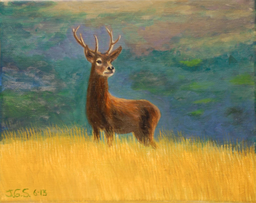 His Majesty Painting by Janet Greer Sammons