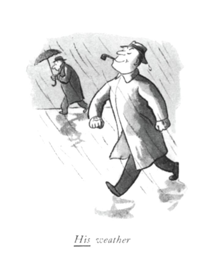 His Weather Drawing by William Steig