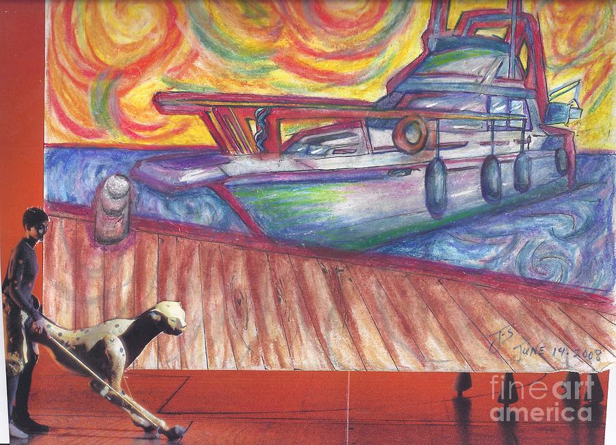 His yacht dream Painting by Jes Fuhrmann