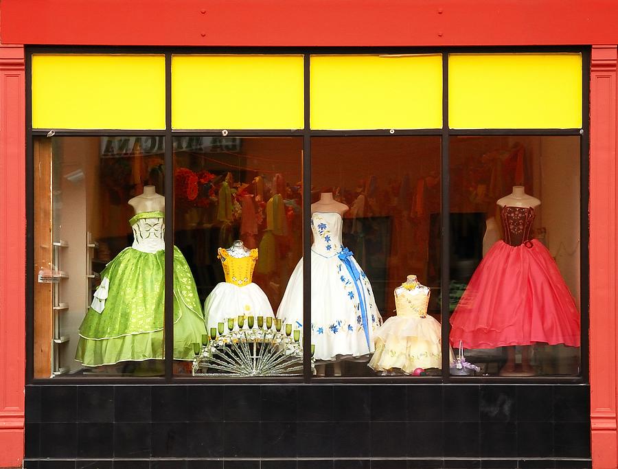 Hispanic Dress Shop Photograph by Jim Hughes