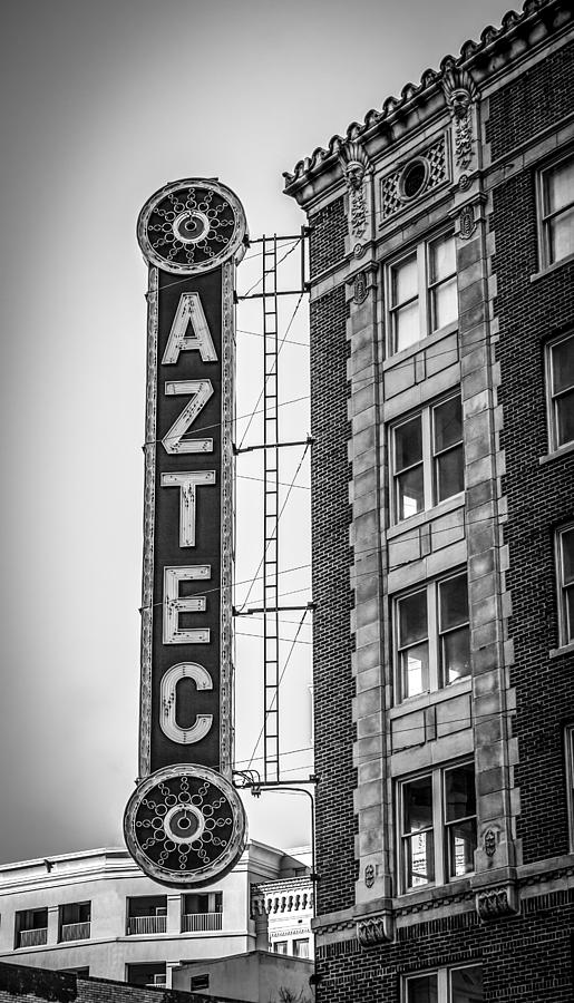 San Antonio Photograph - Historic Aztec Theater by Melinda Ledsome