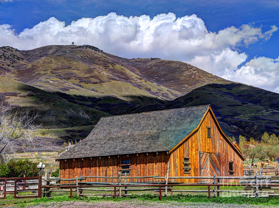 Historic Barn - Wasatch Front Photograph by Gary Whitton