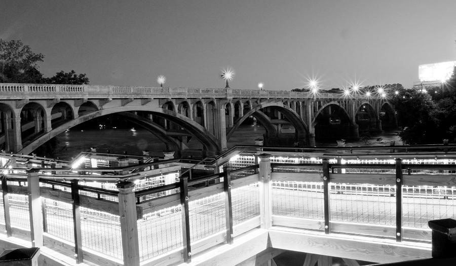 Historic Bridge And Modern Walkway Photograph
