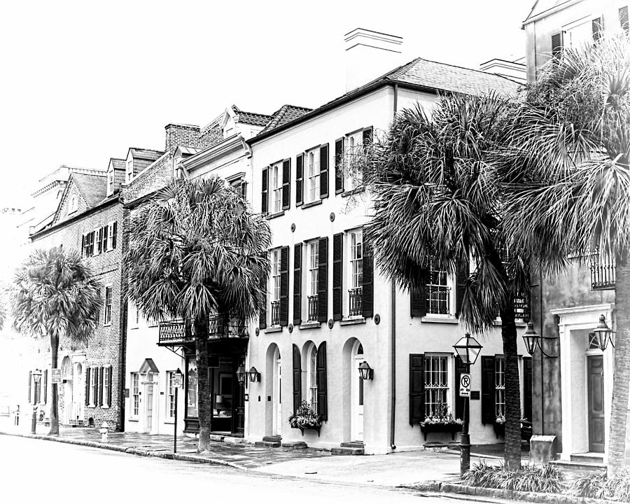 Historic Charleston in Black and White Photograph by Jenny Hudson