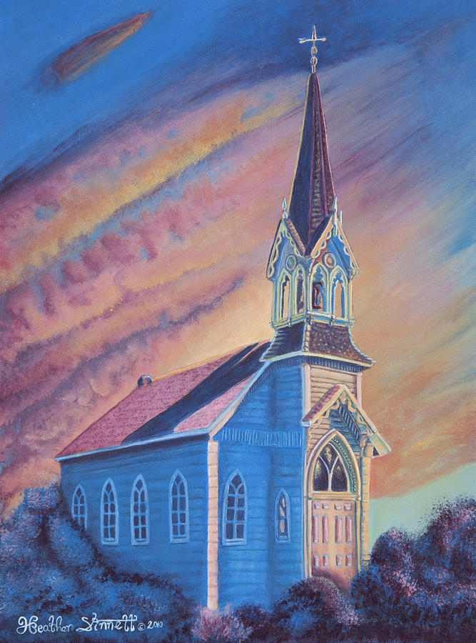 Church Painting - Historic Church  by Heather Stinnett