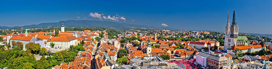 Historic city of Zagreb panoramic Photograph by Brch Photography