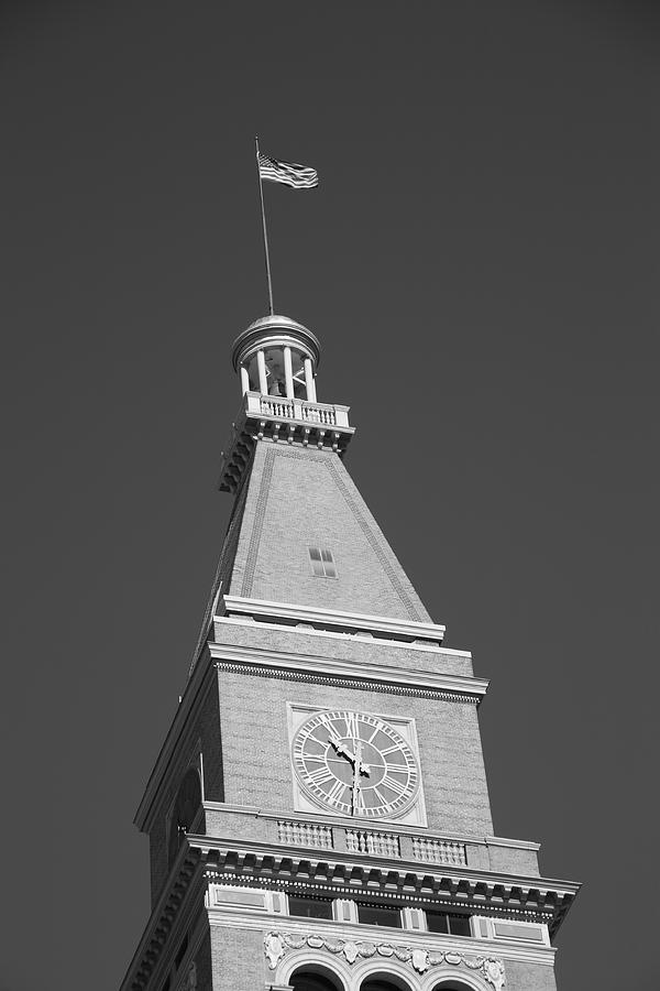 Architecture Photograph - Historic D  F Clocktower - Denver by Frank Romeo