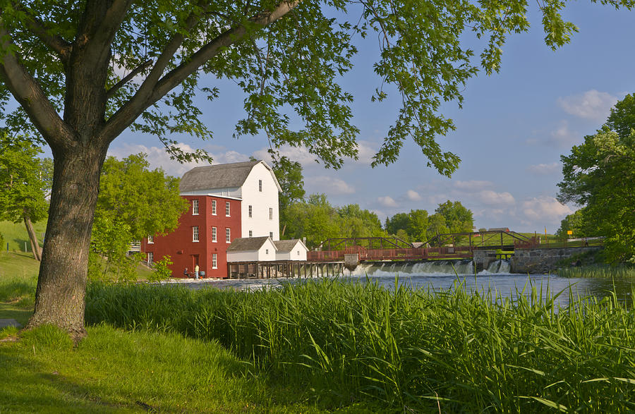 Historic Flour Mill By a River Photograph by Lynn Hansen