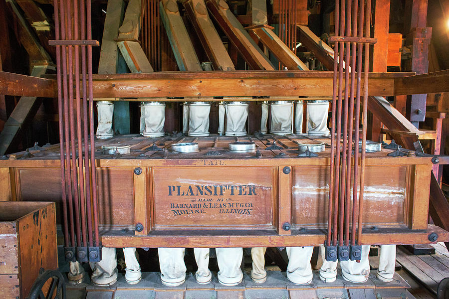 Historic Flour Mill Sifter Photograph by Jim West