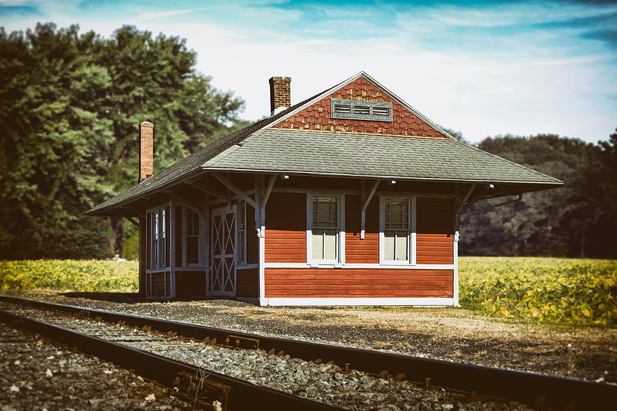 Historic Greenwood Railroad Station Photograph by Bill Swartwout