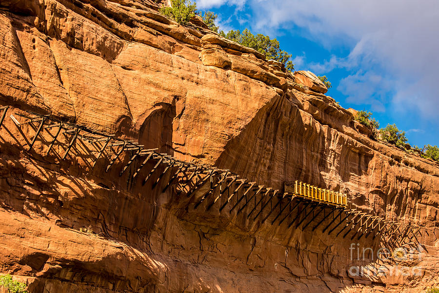 Historic Hanging Flume - Dolores River - Colorado Photograph by Gary Whitton